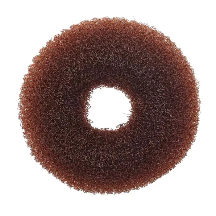 Efalock Anneau à Chignon 8 cm Brun - Boudin Professionnel pour Chignons Volumineux