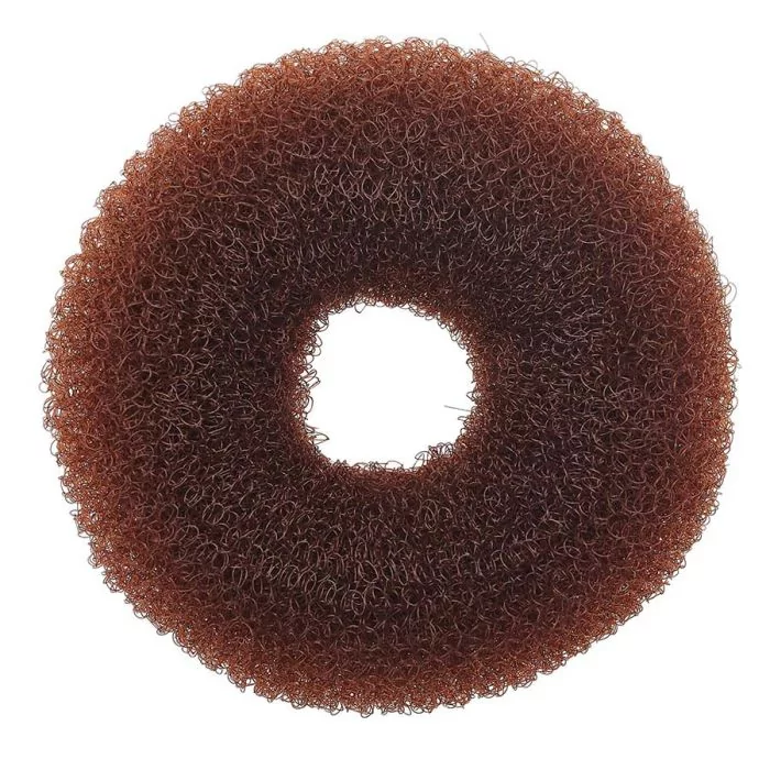 Efalock Anneau Chignon Extra Haut 10cm Brun - Coussin Volume Professionnel