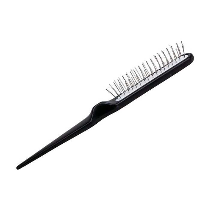 Efalock Brosse à Crêper Noire sans Picots - Volume Professionnel Longue Tenue