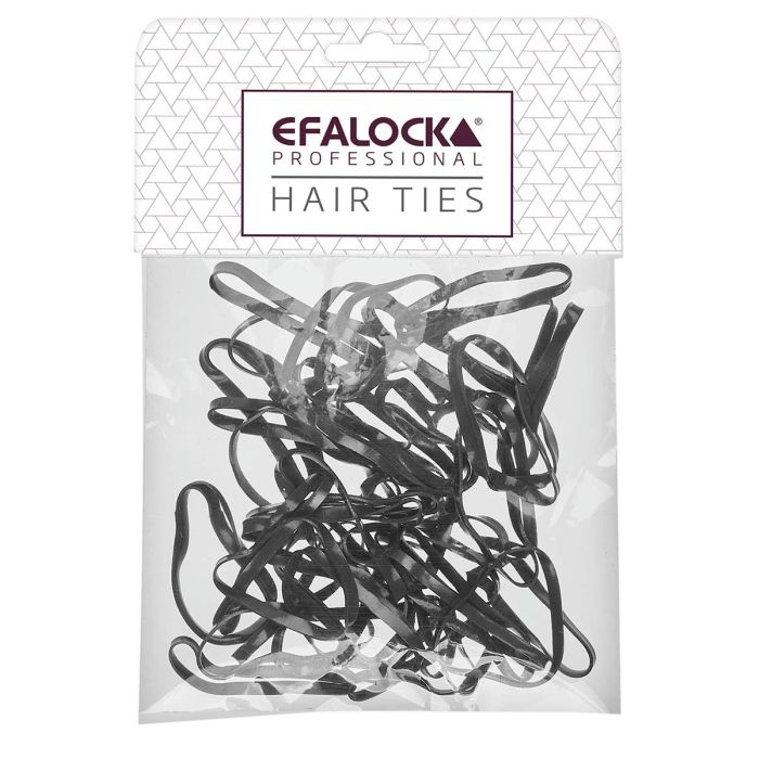 Efalock Élastiques Rasta Épais/Grands Noir 100 pièces