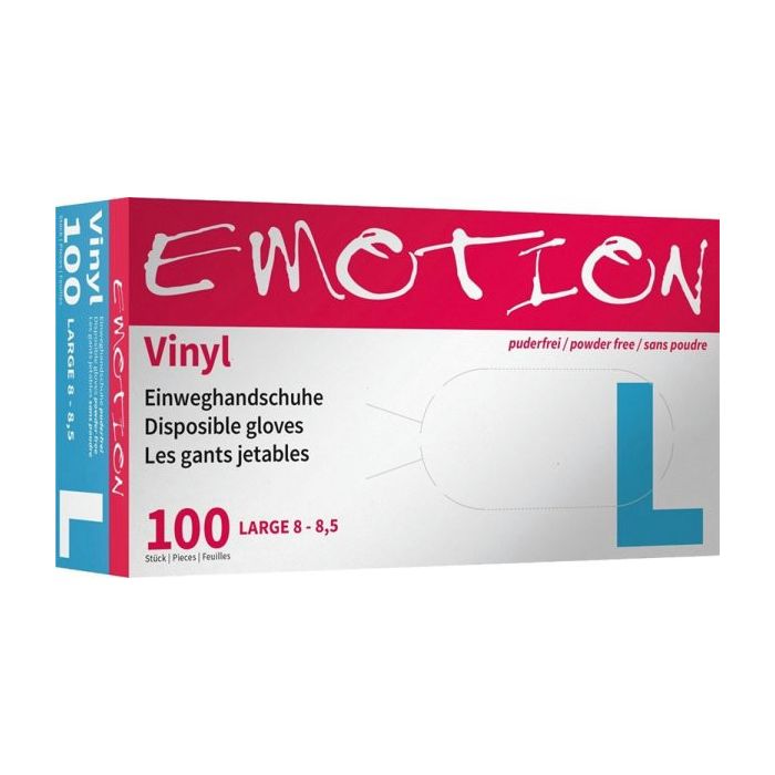Efalock Gants en Vinyle Emotion L Poudrés (100 pcs)