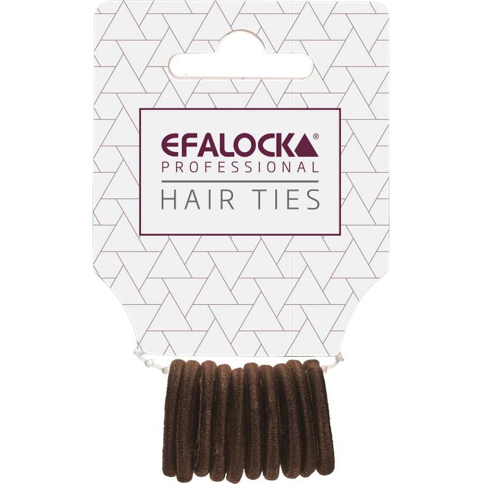 Efalock Mini Élastiques Cheveux Marron 10 Pièces