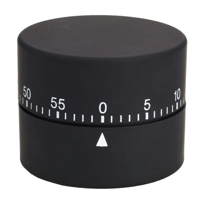 Efalock Minuteur ROUND noir - Timer professionnel rond