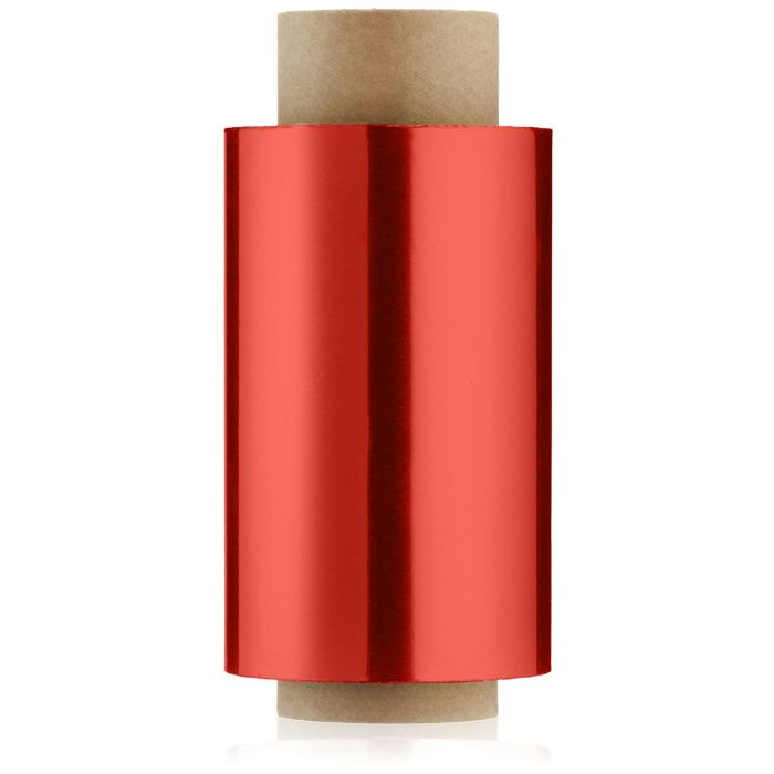 Efalock Papier Aluminium pour Mèches Rouge 150m/15µ/12cm - Lot de 2 Rouleaux