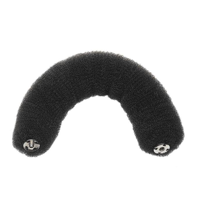 Efalock Rouleau à Chignon 18cm Noir avec Bouton Pression