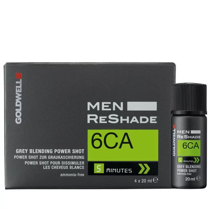 Goldwell Men Reshade Power Shot 6CA - Réducteur de Gris Naturel 4x20ml