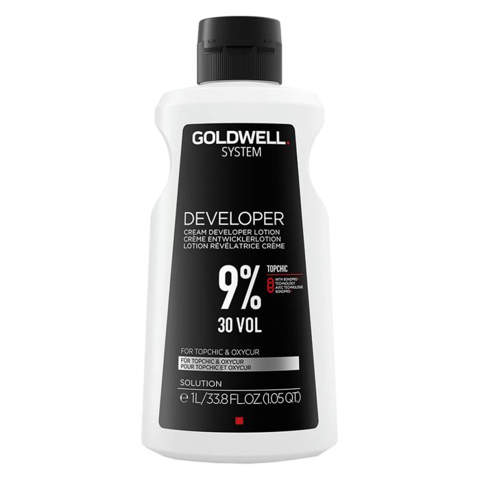 Goldwell System Developer 9% 1000ml - Oxydant Professionnel Haute Performance