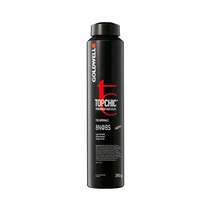 Goldwell TOPCHIC 6N@AV Coloration Permanente 250ml - Couverture Optimale des Cheveux Gris