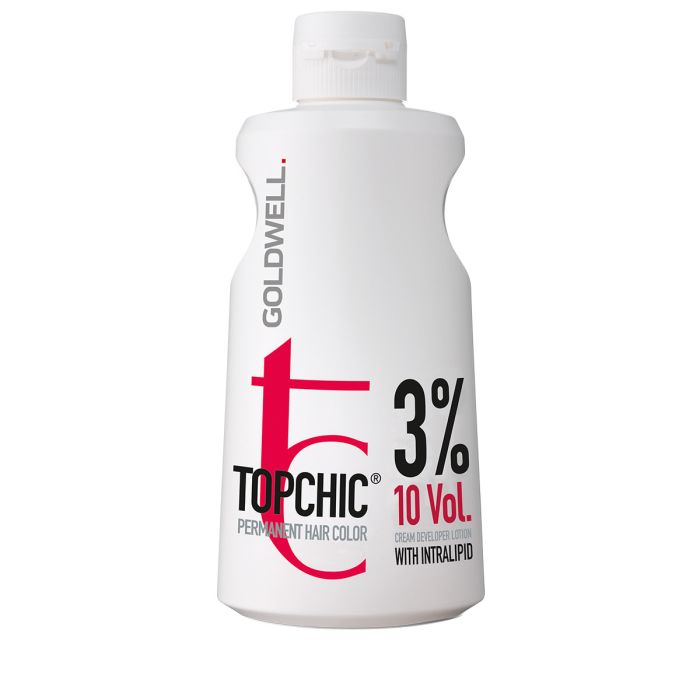 Goldwell Topchic Lotion Développeur 3% (10 Vol.) 1000ml - Oxydant Professionnel pour Coloration Permanente