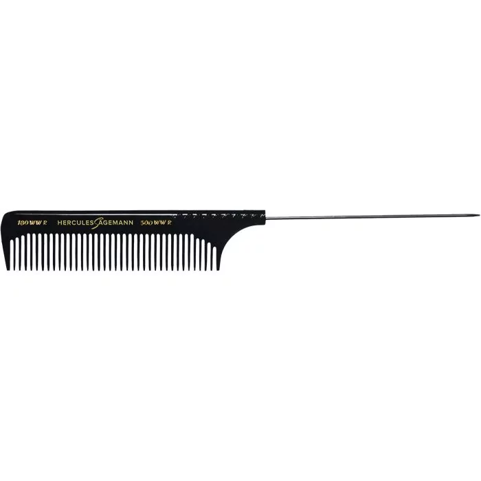 Hercules Sägemann Peigne à Queue Métal 180WWR9 – Dents Extra Larges