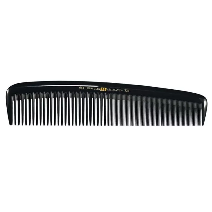 Hercules Sägemann Peigne Femme 326 8" - Ébonite Naturelle Antistatique