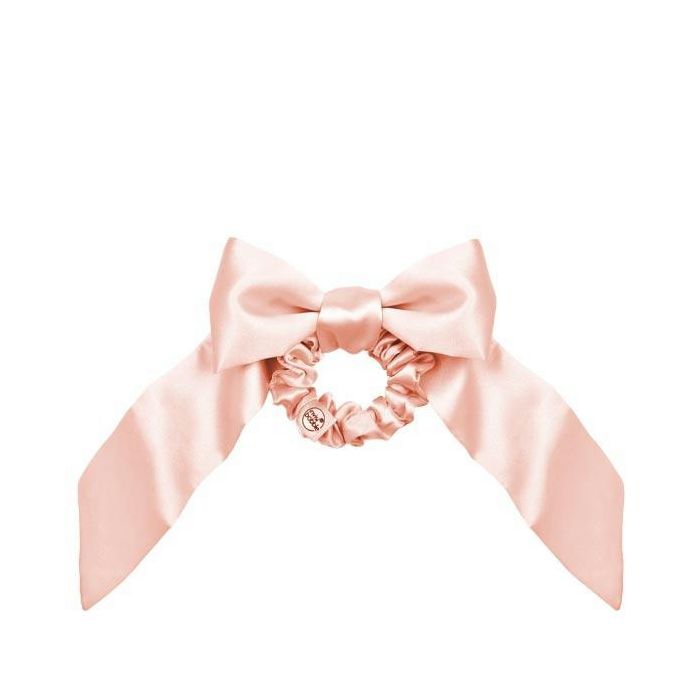 Invisibobble Bowtique Ballerina Bow - Chouchou Élastique en Velours Rose avec Nœud