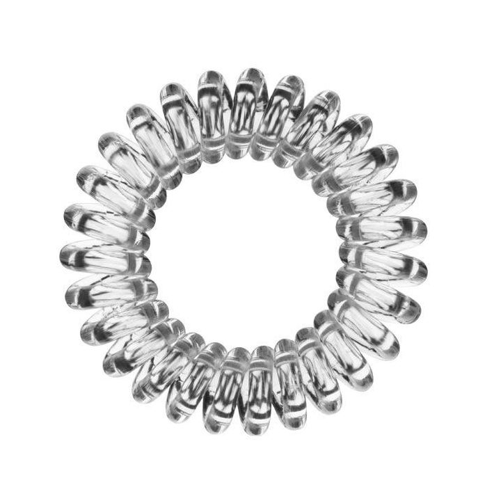 Invisibobble Power Crystal Clear - Élastique Extra-Fort pour Cheveux Épais