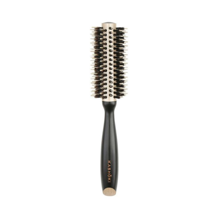 Kashoki Brosse Ronde en Bois ø 18 mm - Cheveux Courts & Frange