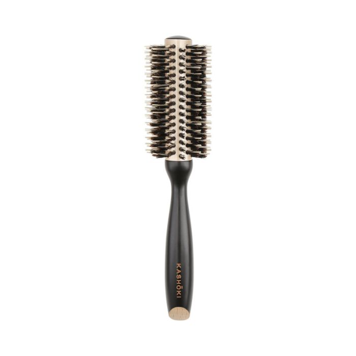 Kashoki Brosse Ronde en Bois ø 22 mm - Précision & Volume pour Cheveux Courts