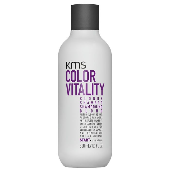 KMS ColorVitality Blonde Shampoo 300ml - Neutralise les Reflets Jaunes