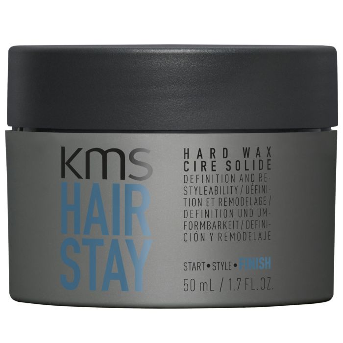 KMS Hair Stay Hard Wax Cire Solide - Cire coiffante texture sèche 50ml