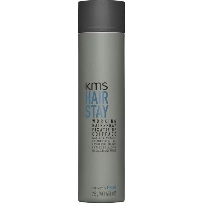 KMS Hair Stay Working Spray 300ml - Laque Flexible pour Coiffure Modulable