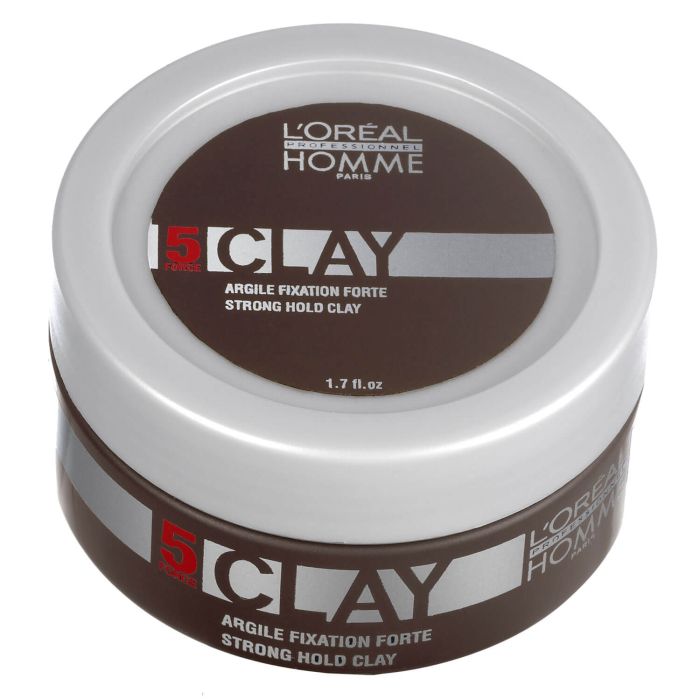 L'Oréal Professionnel Coloration Men Clay 50ml - Pâte Coiffante Fixation Forte