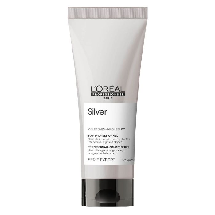 L'Oréal Professionnel Série Expert Silver Conditioner 200ml - Soin Neutralisant Anti-Jaunissement