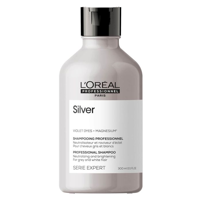 L'Oréal Professionnel Serie Expert Silver Shampoo 300ml - Neutralise les Reflets Jaunes
