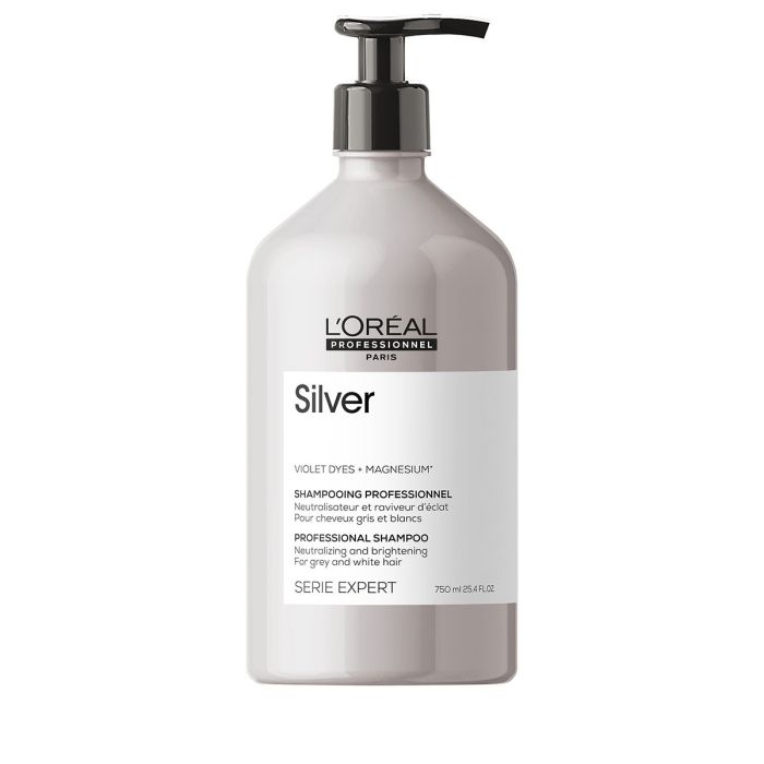 L'Oréal Professionnel Serie Expert Silver Shampoo 750ml - Neutralisant Reflets Jaunes