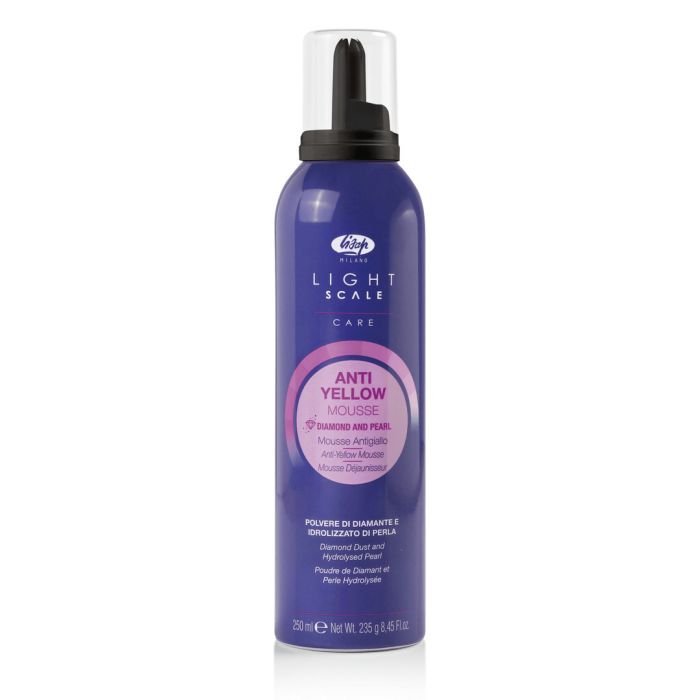 Lisap Light Scale Anti Yellow Mousse 250ml - Mousse Neutralisante Anti-Jaunissement