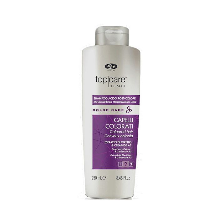 Lisap Top Care Color After Color Acid Shampoo 250ml - Shampoing Acide Protecteur de Couleur