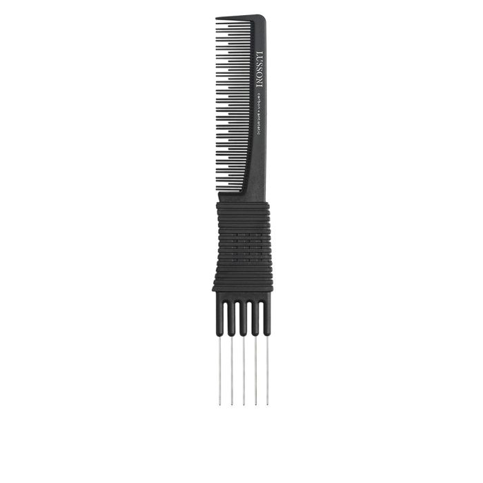 Lussoni Lift Comb 200 - Peigne de Finition Professionnel avec Fourche Métallique pour Volume