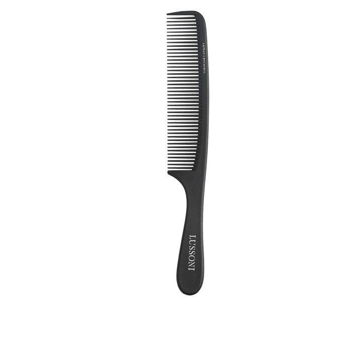 Lussoni Peigne Handle Comb 408 - Démêlage Professionnel Cheveux Épais et Bouclés