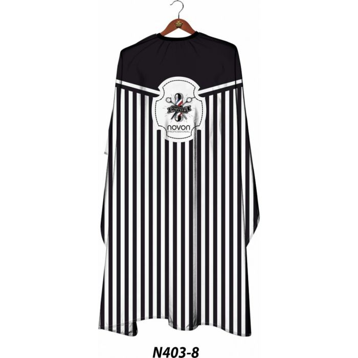 Novon Professional Cape Barber Stripes Black/Gold/White - N403 8