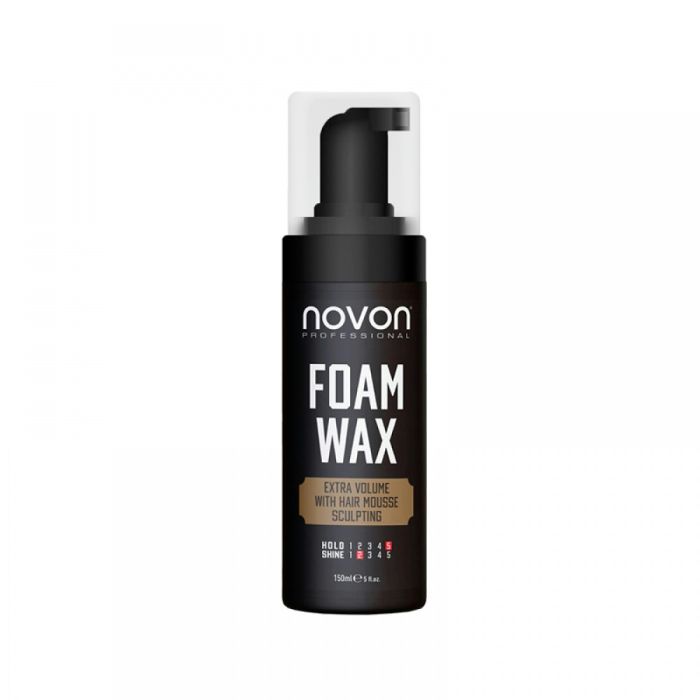 Novon Professional Foam Wax 150ml - Cire Mousse Fixation Forte avec Kératine