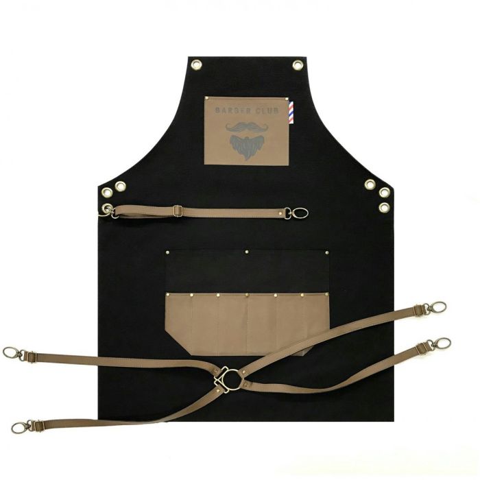 Novon Professional Tablier Barbier en Simili Cuir 61 x 80 cm - 010