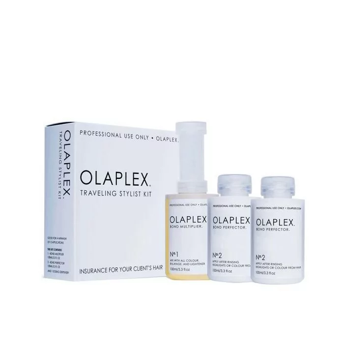 OLAPLEX Travelling Stylist Kit - Système de Reconstruction Professionnelle No.1 & No.2