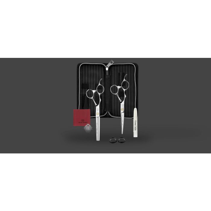 Olivia Garden SilkCut PRO Set de 2 Ciseaux HS 5,75''/MS EUR Gaucher