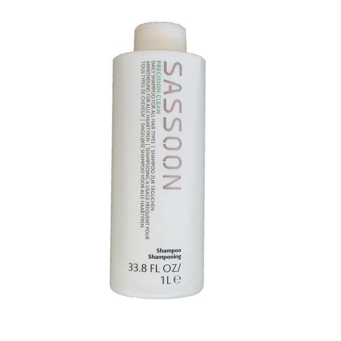 Sassoon Precision Clean Shampoo 1000ml - Brillance et Mouvement Naturel