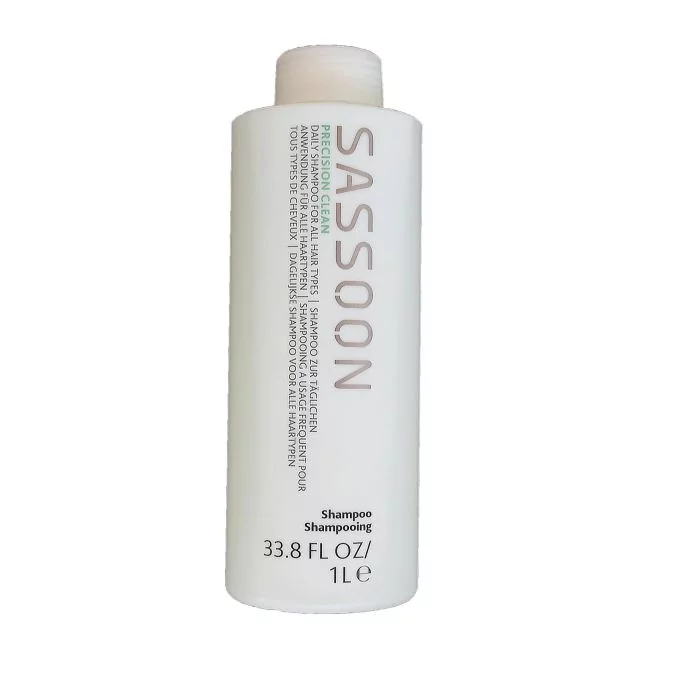 Sassoon Precision Clean Shampoo 1000ml - Brillance et Mouvement Naturel
