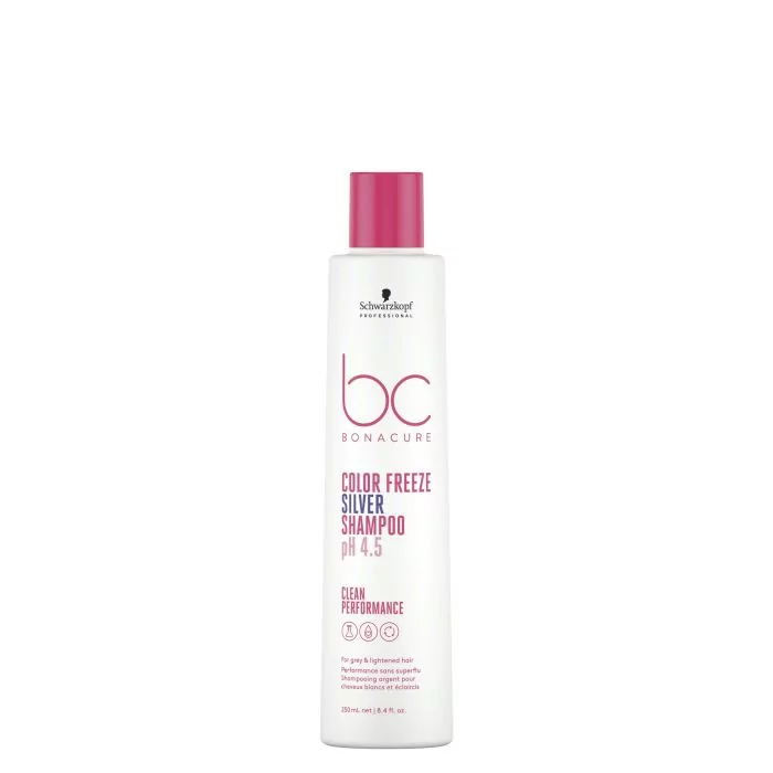 Schwarzkopf BC Color Freeze Silver Shampoo 250ml - Neutralisant Reflets Jaunes