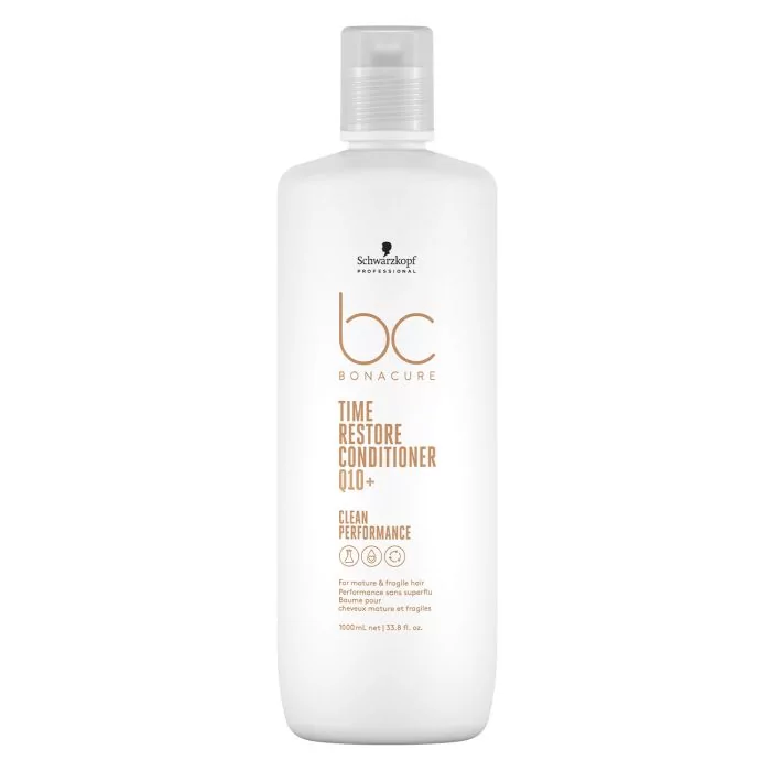 Schwarzkopf BC Time Restore Conditioner 1000ml - Soin Régénérant Q10+ pour Cheveux Matures