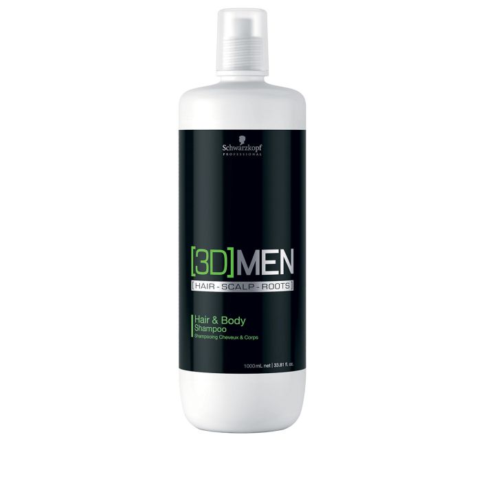 Schwarzkopf Professional 3D Men Shampooing Cheveux & Corps 1000ml
