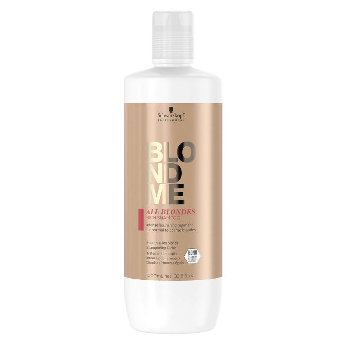 Schwarzkopf Professional ALL BLONDES RICH Shampoo 1000ml - Soin Nutritif Blonds