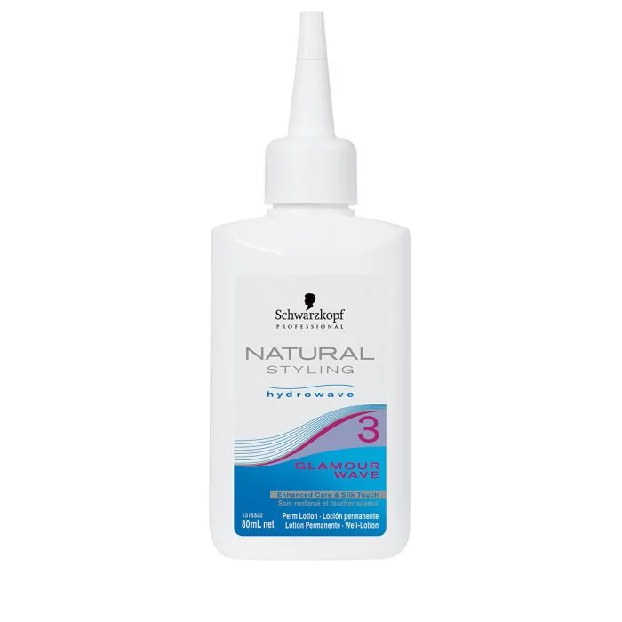 Schwarzkopf Professional Natural Styling Glamour Lotion 3 80ml - Permanente Hydratante Cheveux Méchés