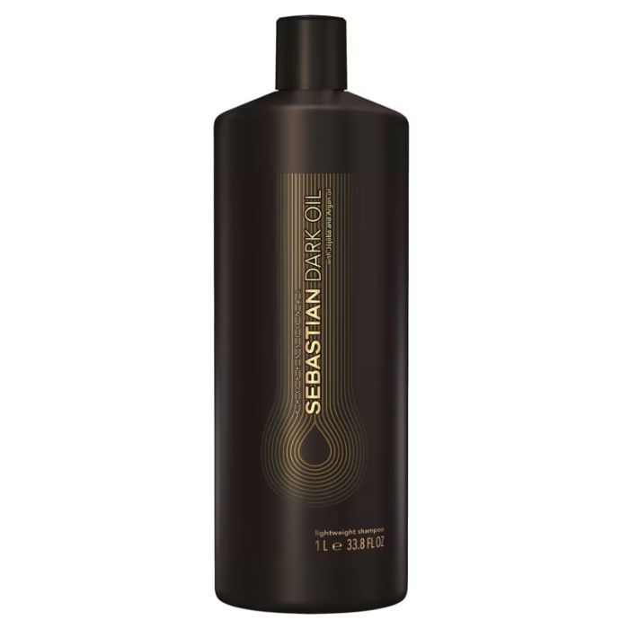 Sebastian Dark Oil Shampoo 1000ml - Huiles Naturelles de Jojoba et d'Argan