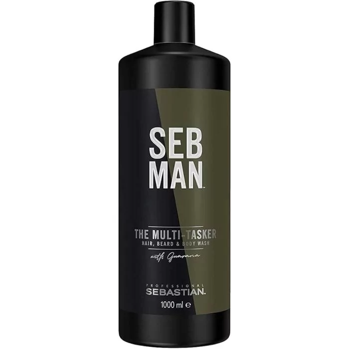 Sebastian Man The Multi-Tasker Gel Nettoyant Cheveux, Barbe & Corps 1000ml