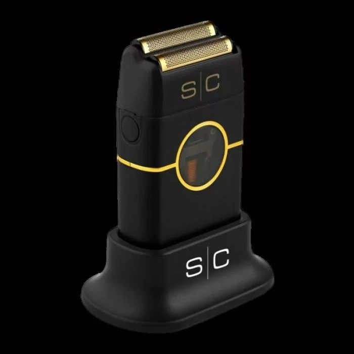 Stylecraft Instinct Metal Black Shaver - Rasoir Professionnel avec Moteur IN2-Vector et Lame Black Diamond Carbon