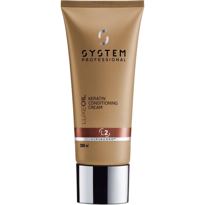 System Professional L2 Luxe Oil Keratin Conditioning Cream 200ml - Soin Luxueux à l'Huile d'Argan