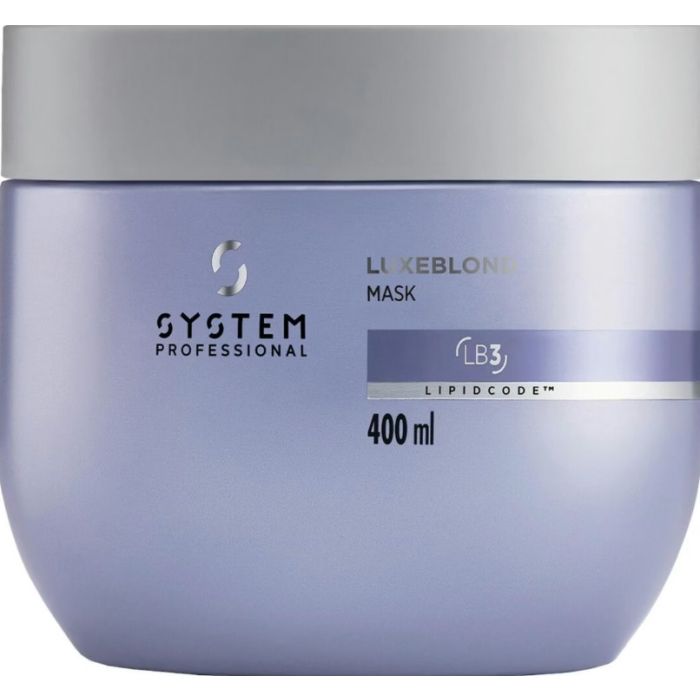 System Professional Luxeblond Mask 400ml - Masque Réparateur Intensif pour Cheveux Blonds