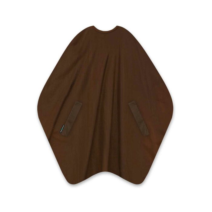 Trend Design Cutting Cape - Pèlerine de Coupe Professionnelle Marron 135x150cm