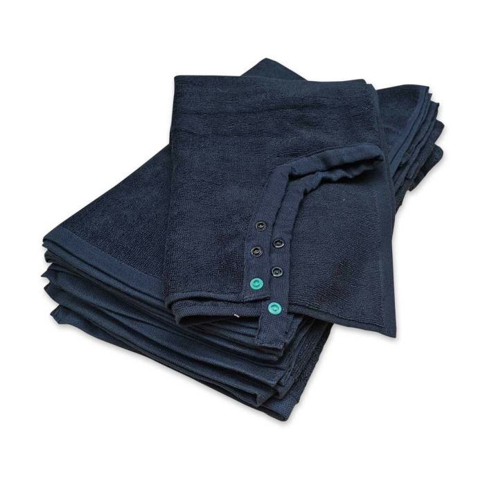 Trend Design Nano Towel Pro Black - Serviettes Professionnelles pour Coloration (6 pièces)