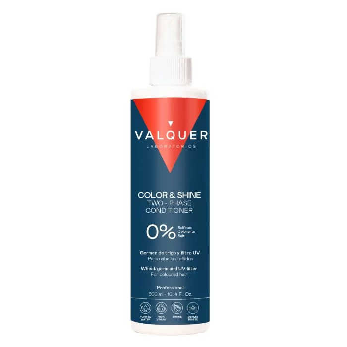 Valquer Conditioner Biphasique Couleur 300ml - Soin Sans Rinçage Cheveux Colorés